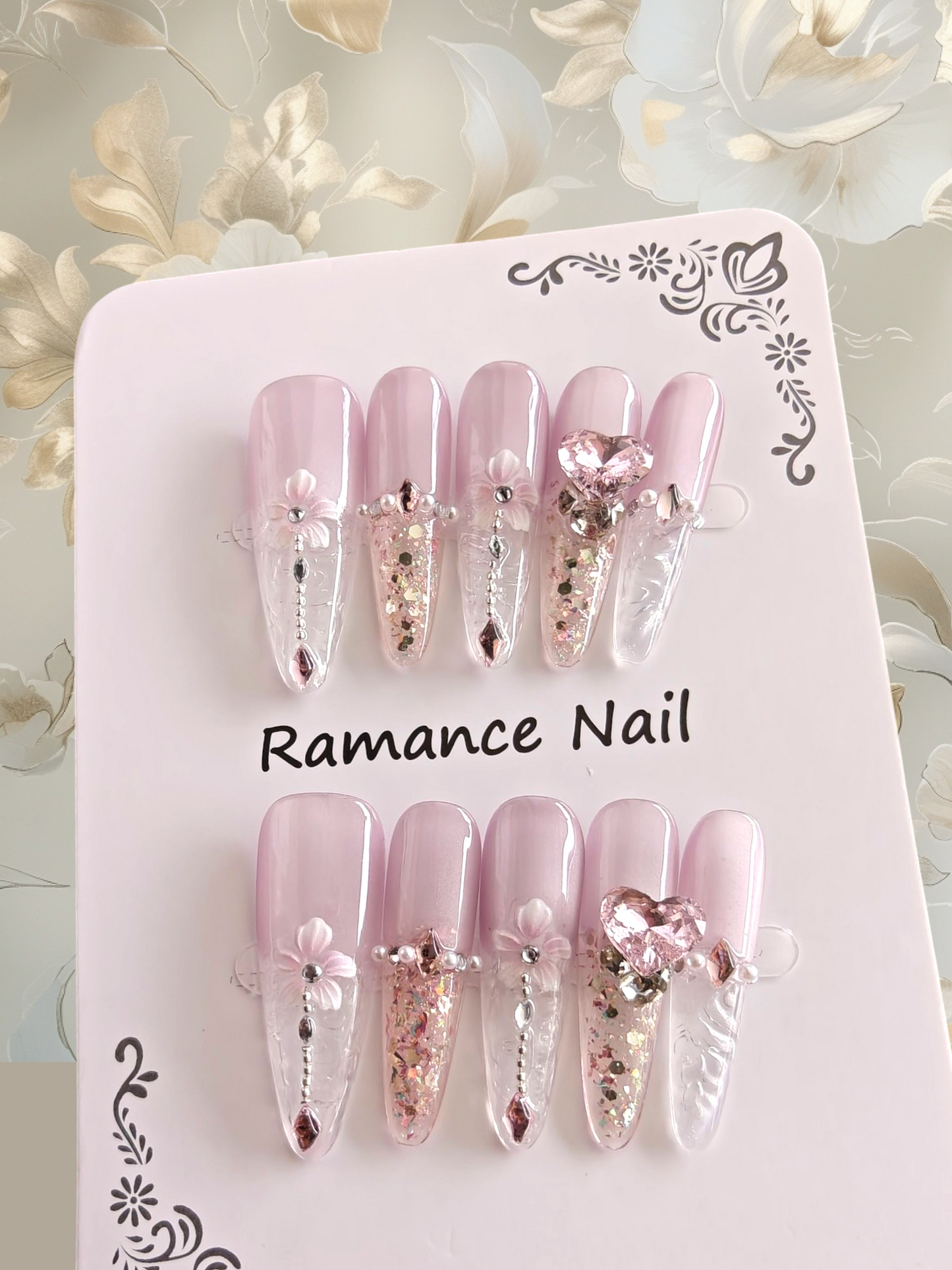 🚨🎉NEW🎉🚨XLong Clean Tip Pink Nails