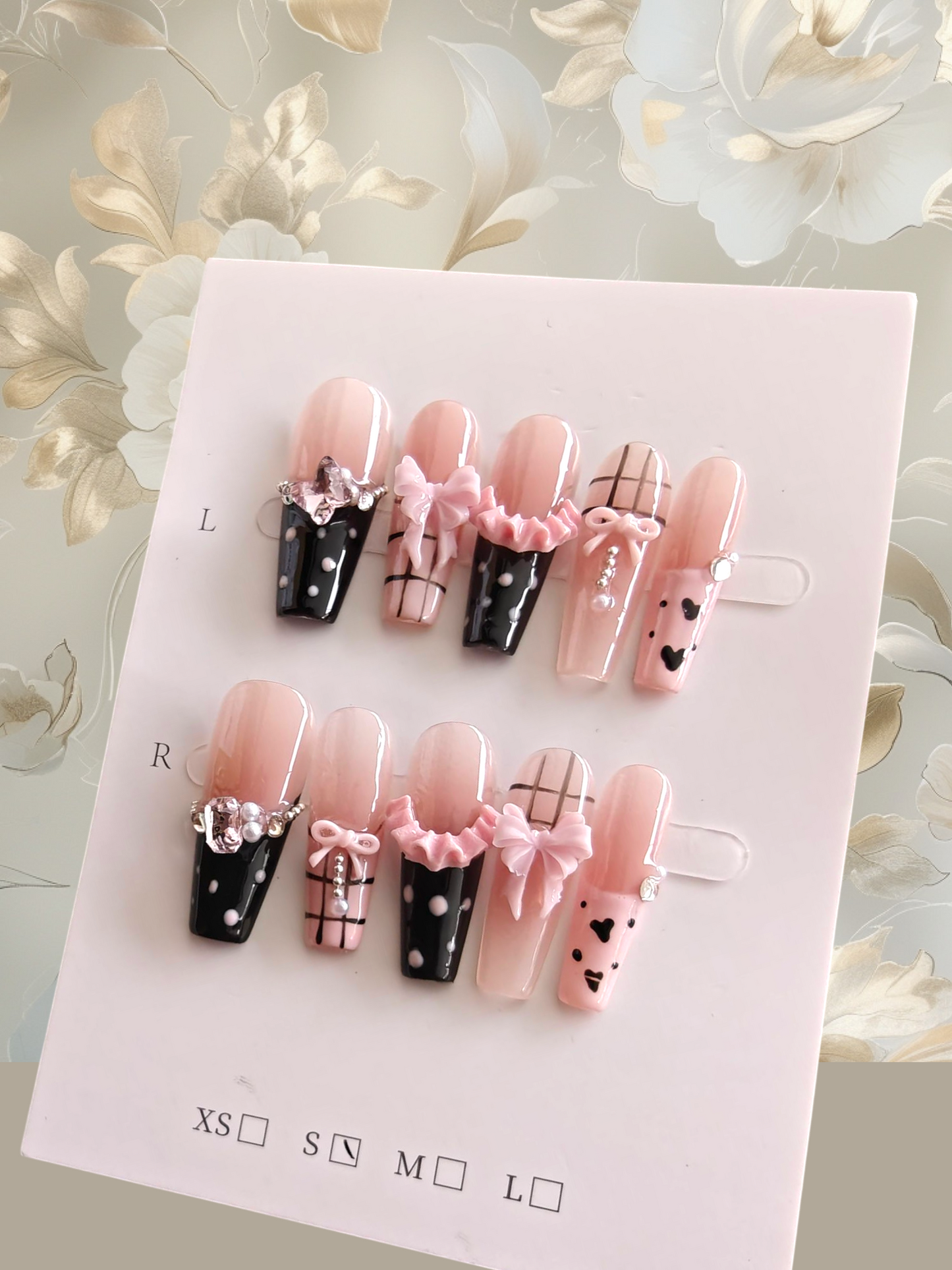 Coffin Pink Nails