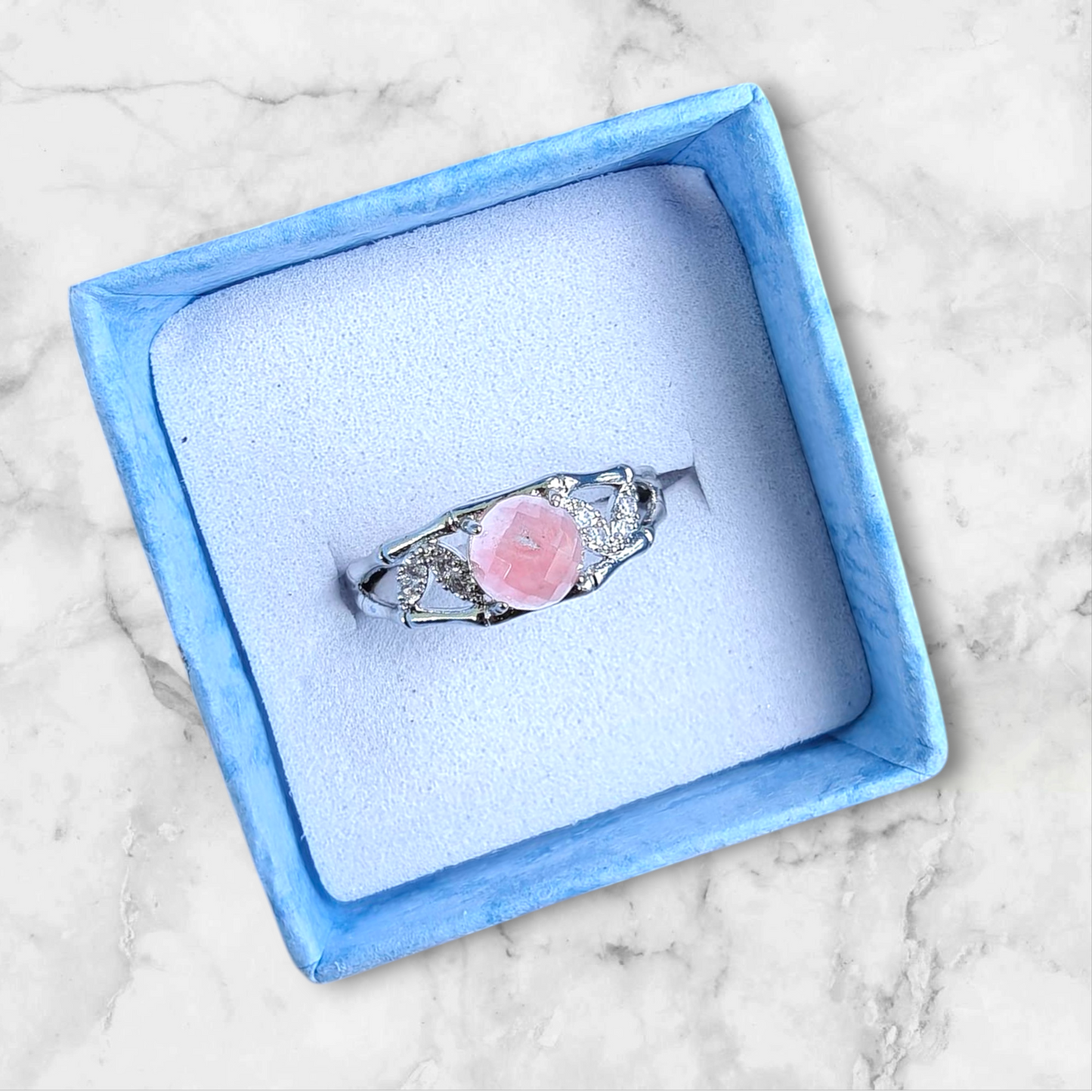 Pink Opal Ring S925