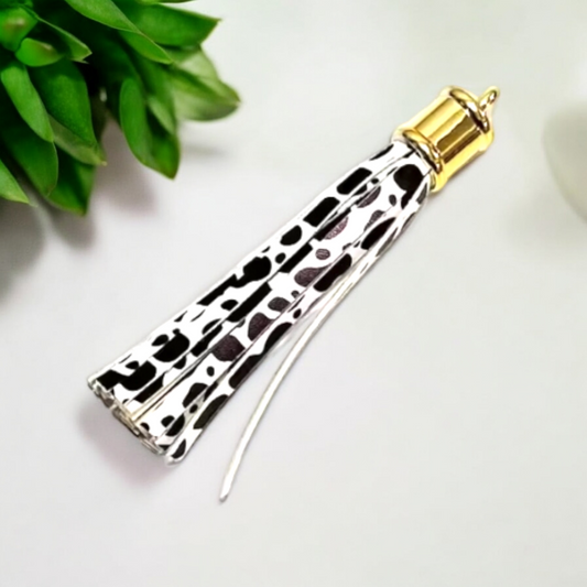Cow Print Tassels 2Pcs