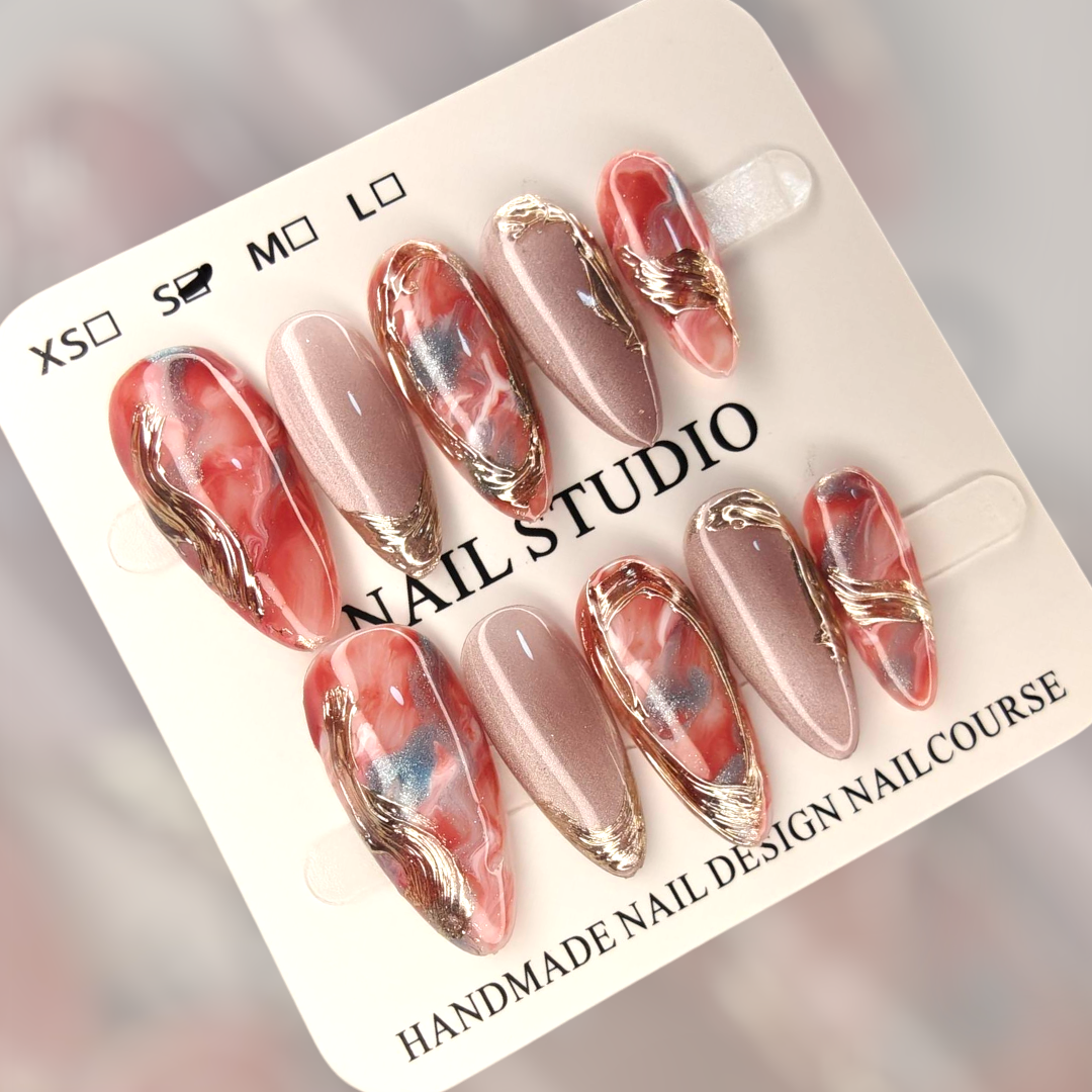 🚨🎉NEW🎉🚨 Marble Multicolor Nails
