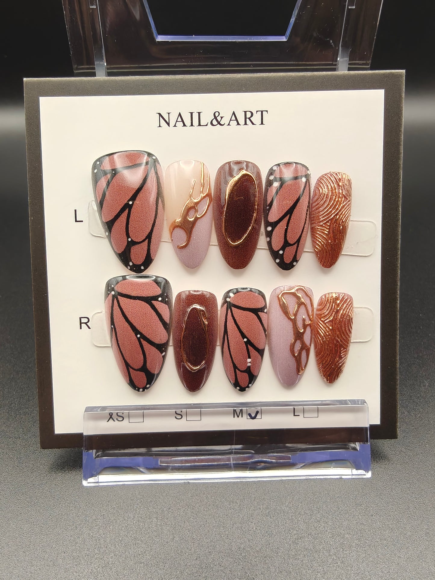 A- Butterfly Wings Nails