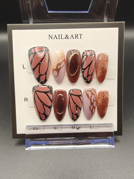 A- Butterfly Wings Nails
