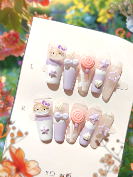 Junk Hello Kitty Nails Size M