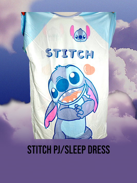 Stitch PJ/Sleep Dress ONE SIZE S/L