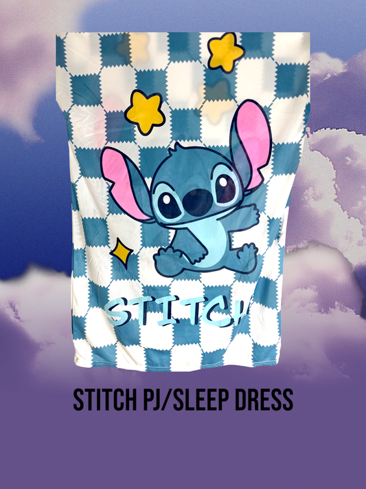 Stitch PJ/Sleep Dress ONE SIZE S/L