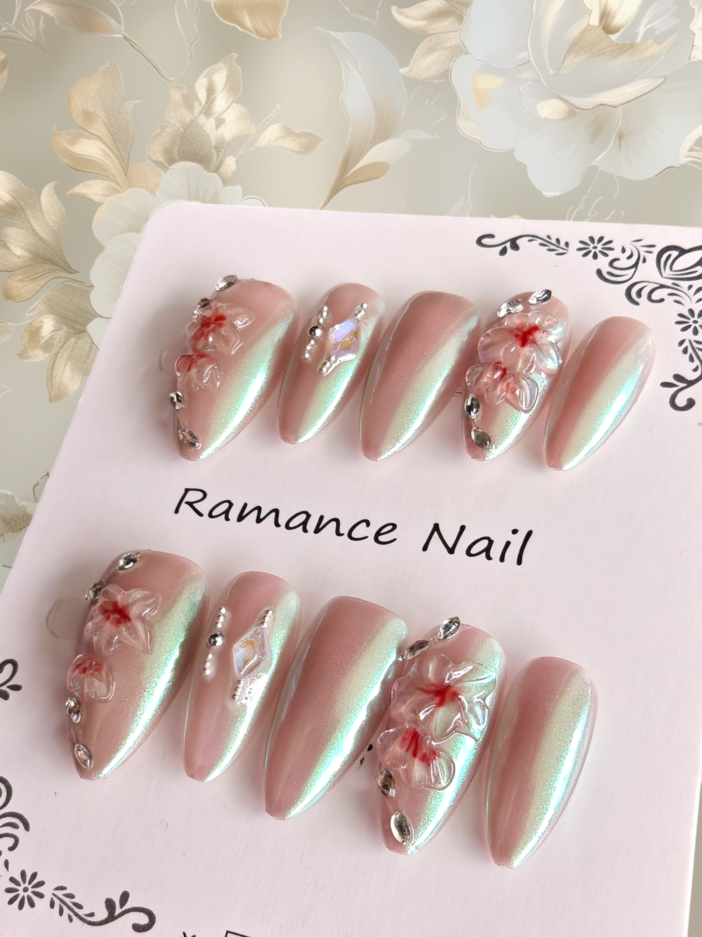 🚨🎉NEW🎉🚨 3D Floral Hollow Nails