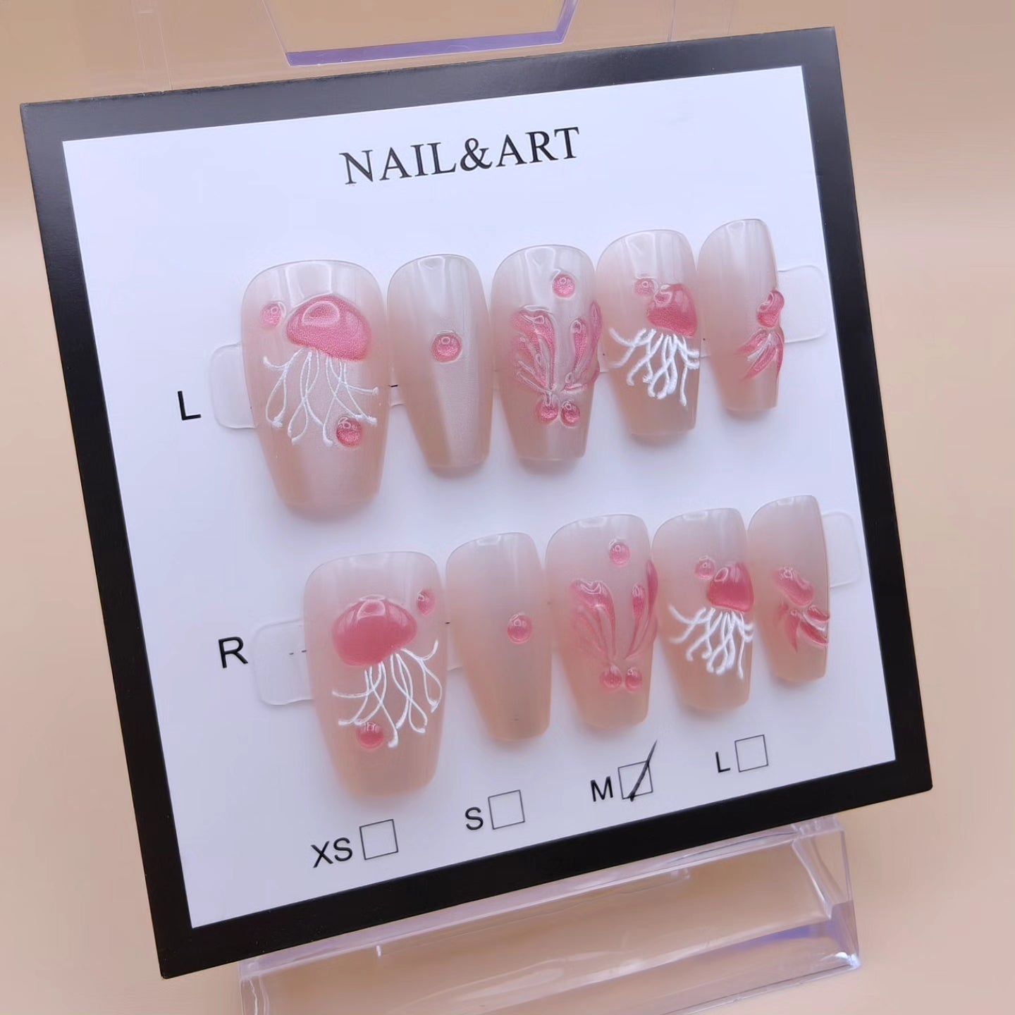 A- 3D Jellyfish Nails