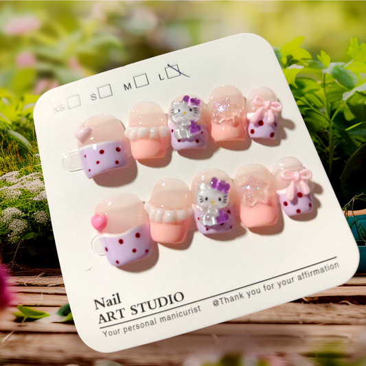 Junk Hello Kitty Nails Size L