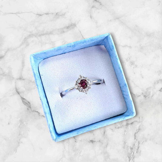 Red Ruby Ring S925