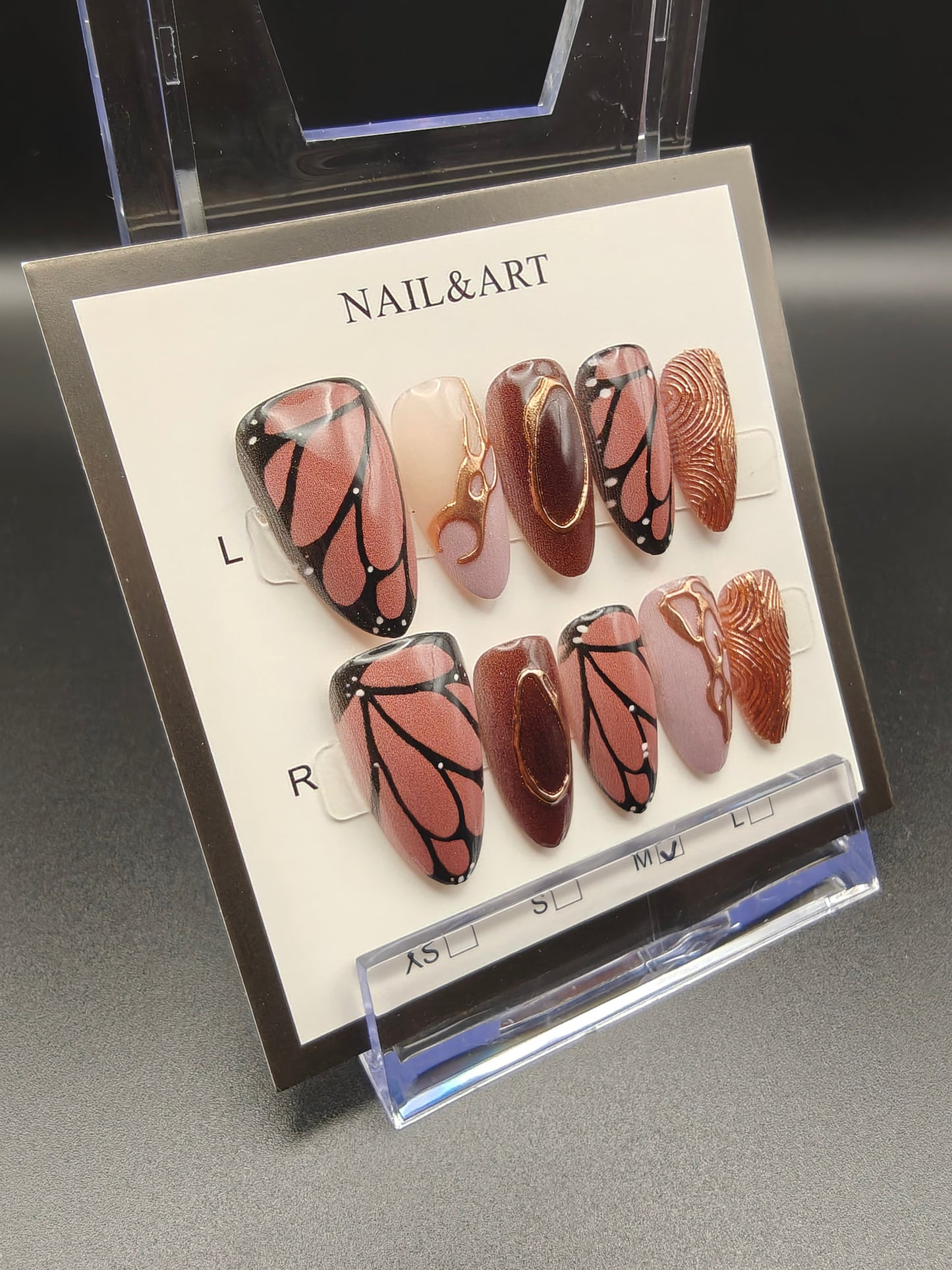 A- Butterfly Wings Nails
