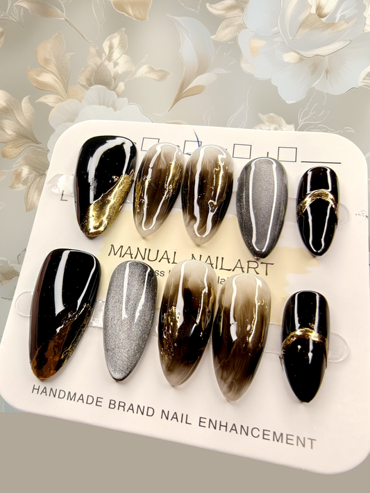 Black & Brown Nails