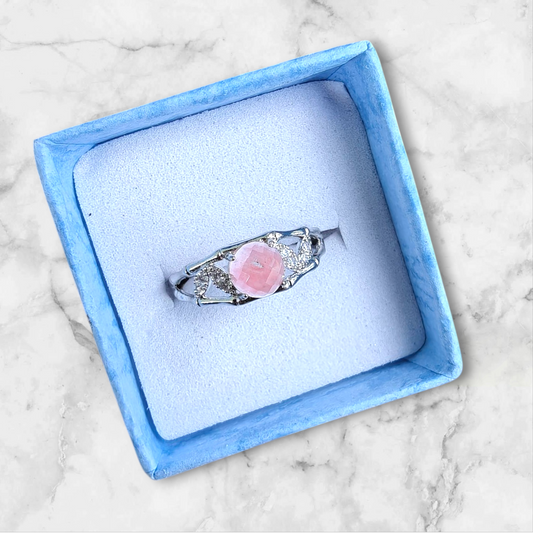 Pink Opal Ring S925
