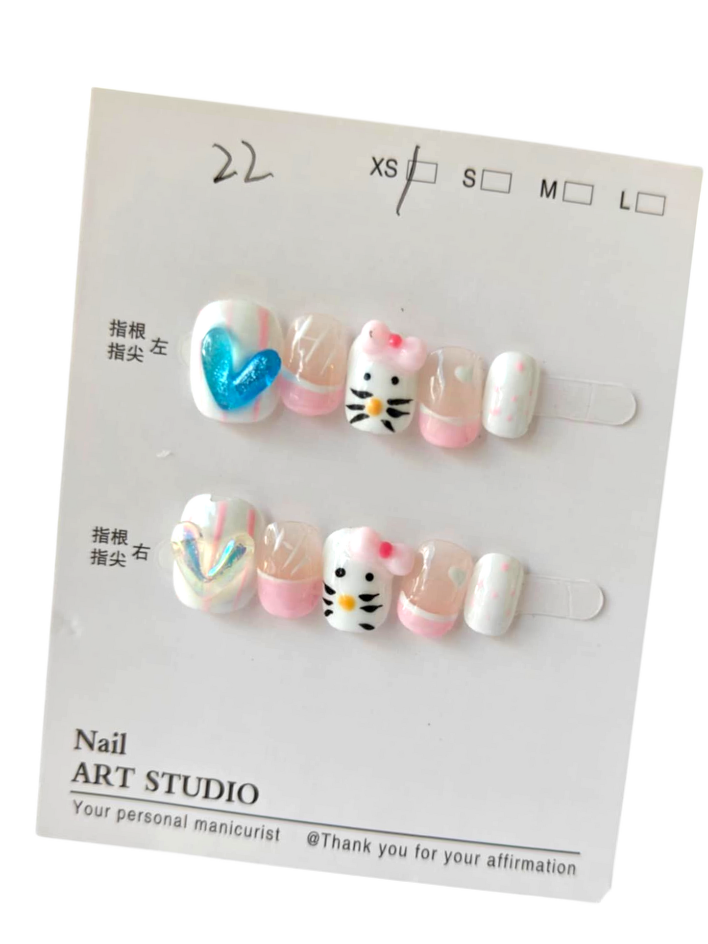 Short kitty Nails Size XSmall