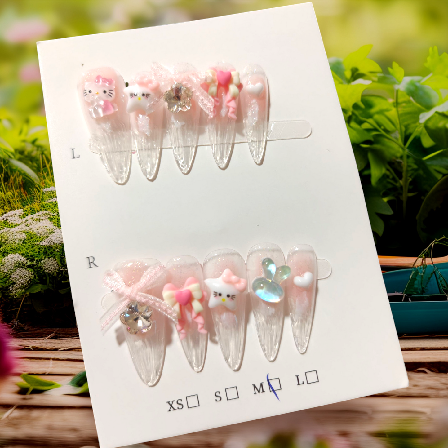 Junk Hello Kitty Nails Size M
